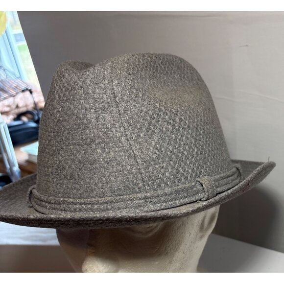 Gray Wool Biltmore Fedora Hat Norfolk Size 7 1/4 Made In Canada Stylish Classic - Picture 2 of 7